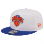 New York Knicks New Era 9FIFTY White Crown Team Cappellino