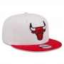 Chicago Bulls New Era 9FIFTY White Crown Team Mütze