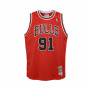 Dennis Rodman 91 Chicago Bulls 1997-98 Mitchell and Ness Swingman Road otroški dres