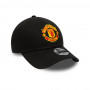 Manchester United New Era 9FORTY Core Youth Kinder Mütze Black 