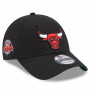 Chicago Bulls New Era 9FORTY Team Side Patch kačket
