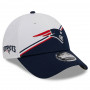 New England Patriots New Era 9FORTY NFL Sideline 2023 Stretch Snap Mütze