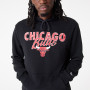 Chicago Bulls New Era Team Script pulover s kapuco 