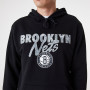 Brooklyn Nets New Era Team Script maglione con cappuccio