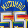 Dikembe Mutombo 55 Denver Nuggets 1991-92 Mitchell and Ness Swingman Road Trikot