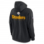Pittsburgh Steelers Nike Club Sideline Fleece Pullover Kapuzenpullover Hoody