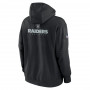 Las Vegas Raiders Nike Club Sideline Fleece Pullover Kapuzenpullover Hoody