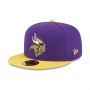 Minnesota Vikings New Era 59FIFTY Throwback Hidden Fitted Cappellino