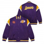Los Angeles Lakers Mitchell and Ness Heavyweight Satin giacca