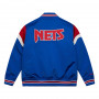 New Jersey Nets Mitchell and Ness Heavyweight Satin Jacke