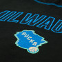 Milwaukee Bucks New Era City Edition 2023 Black pulover s kapuco