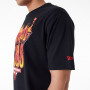 Chicago Bulls New Era Flame Graphic Black Oversized T-Shirt