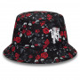 Manchester United New Era Floral All Over Print Black Bucket Hut