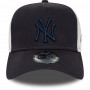 New York Yankees New Era A-Frame Trucker League Essential Navy Cappellino 