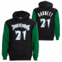 Kevin Garnett 21 Minnesota Timberwolves 1997 Mitchell and Ness Fashion Fleece maglione con cappuccio