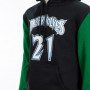 Kevin Garnett 21 Minnesota Timberwolves 1997 Mitchell and Ness Fashion Fleece maglione con cappuccio