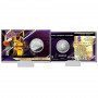 Lebron James Los Angeles Lakers Silver Coin Card versilberte Münze mit Coin Card
