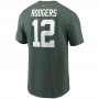 Aaron Rodgers 12 Green Bay Packers Nike Player T-Shirt