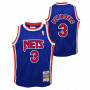 Dražen Petrović 3 New Jersey Nets 1992-93 Mitchell & Ness Swingman Road maglia per bambini