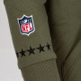 New England Patriots New Era Camo Wordmark maglione con cappuccio