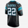 Christian McCaffrey 22 Carolina Panthers Nike Game Team Colour Maglia
