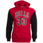 Scottie Pippen 33 Chicago Bulls 1996 Mitchell and Ness Fashion Fleece maglione con cappuccio