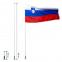 Teleskopski stup za zastavu Plavi