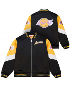 Los Angeles Lakers Mitchell and Ness Throw It Back Vintage Heavyweight Satin Jacket