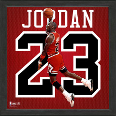 Michael Jordan 23 Chicago Bulls Impact Jersey Frame fotografija v okvirju