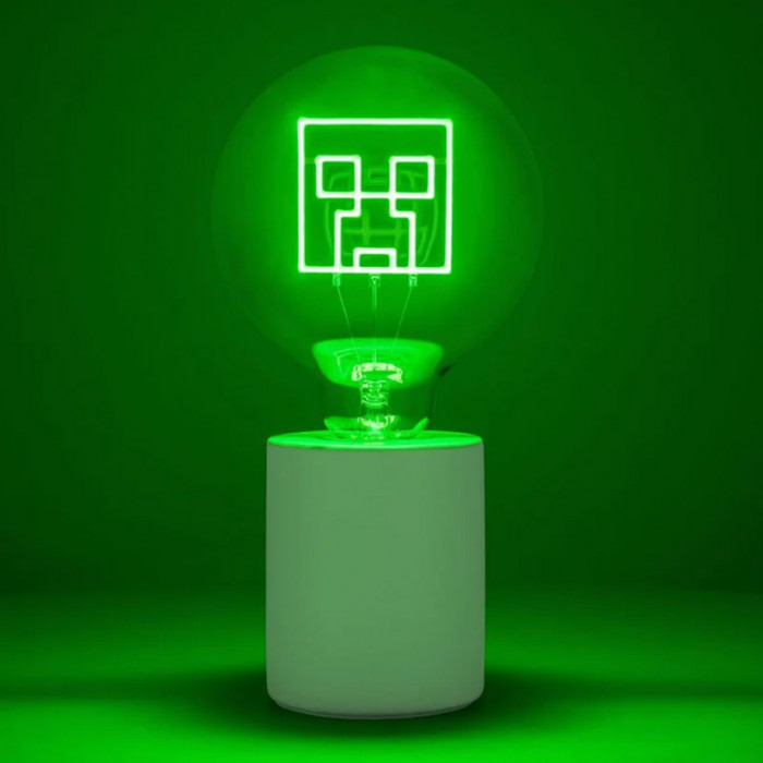 Creeper Minecraft Paladone Led Neon Bulb lampa