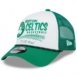 Boston Celtics New Era 9FORTY A-Frame Trucker Rally Drive Cappellino 