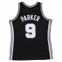 Tony Parker 9 San Antonio Spurs 2001-02 Mitchell & Ness Swingman maglia