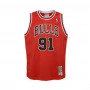 Dennis Rodman 91 Chicago Bulls 1997-98 Mitchell and Ness Swingman Road maglia per bambini