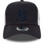 New York Yankees New Era A-Frame Trucker League Essential Navy Cap
