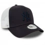 New York Yankees New Era A-Frame Trucker League Essential Navy Cap