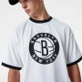 Brooklyn Nets New Era Team Logo Mesh Oversized T-Shirt