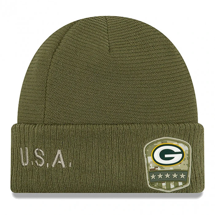 Green Bay Packers New Era 2019 On-Field Salute to Service Beanie