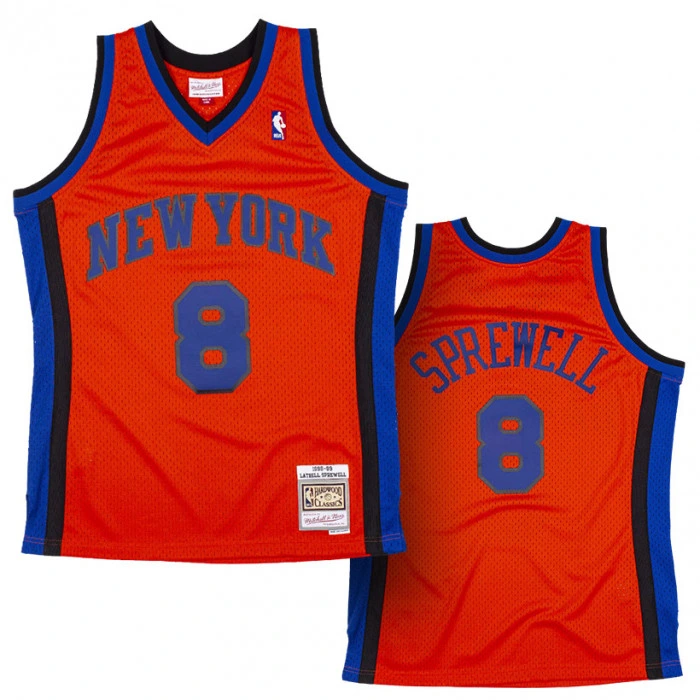 Latrell Sprewell New York Knicks 1998-99 Mitchell & Ness Reload 2.0 Swingman dres