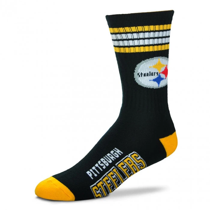 Pittsburgh Steelers For Bare Feet Graphic 4-Stripe Deuce calze 