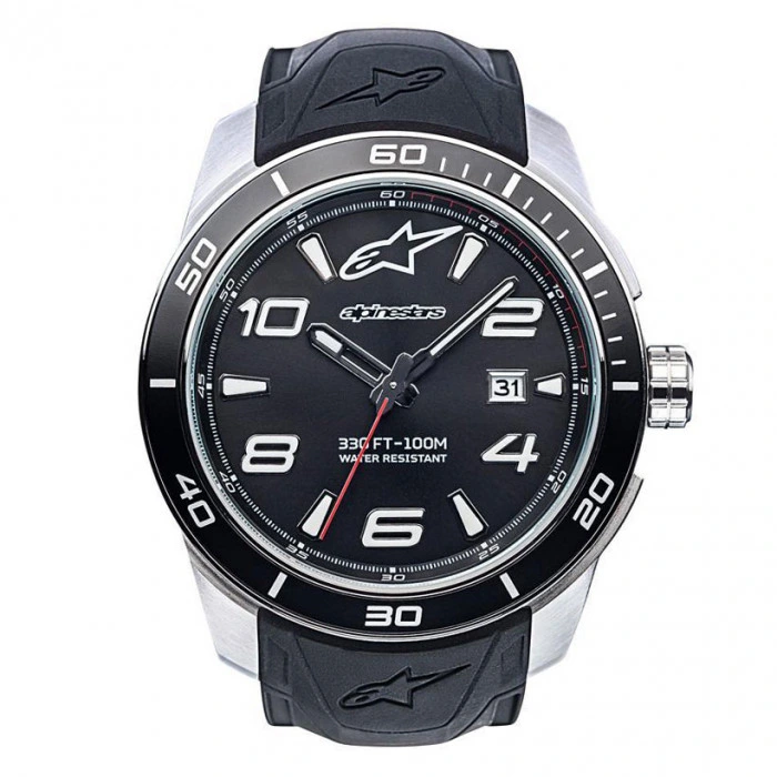 Alpinestars Tech Watch 3H Satined Steel orologio da polso