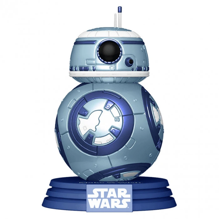 Star Wars: Make a Wish BB-8 Metallic Funko Pops! with Purpose Figurine