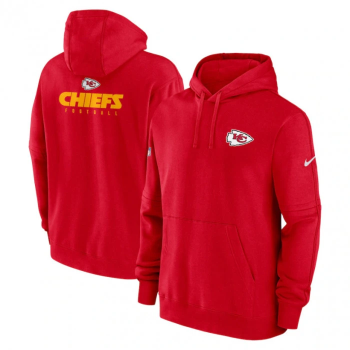 Kansas City Chiefs Nike Club Sideline Fleece Pullover Kapuzenpullover Hoody