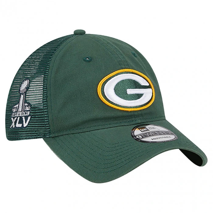 Green Bay Packers New Era 9TWENTY Super Bowl Trucker cappellino