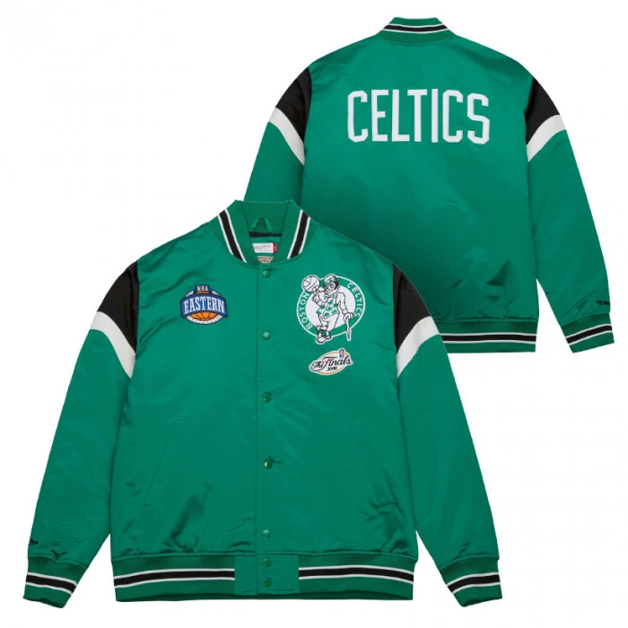Boston Celtics Mitchell and Ness Heavyweight Satin Jacket