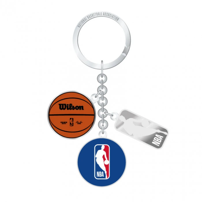 NBA Logo Charm Keychain portachiavi
