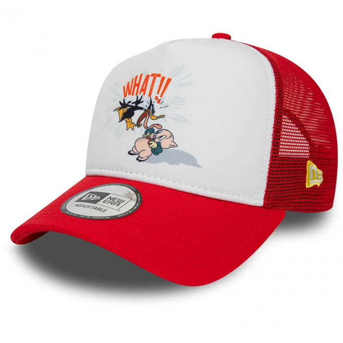 Daffy Duck and Porky Pig Looney Tunes New Era A-Frame Trucker Cappellino 