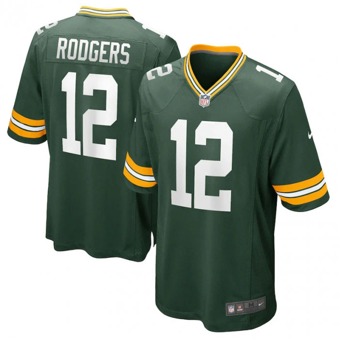 Aaron Rodgers 12 Green Bay Packers Nike Game dres