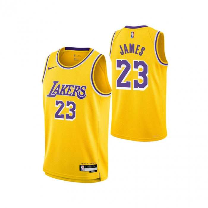 Lebron James 23 Los Angeles Lakers Nike Icon Edition Swingman Maglia per bambini