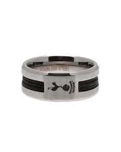 Tottenham Hotspur Black Inlay prsten od nehrđajućeg čelika