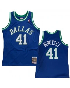 Dirk Nowitzki 41 Dallas Mavericks 1998-99 Mitchell & Ness Swingman dres 